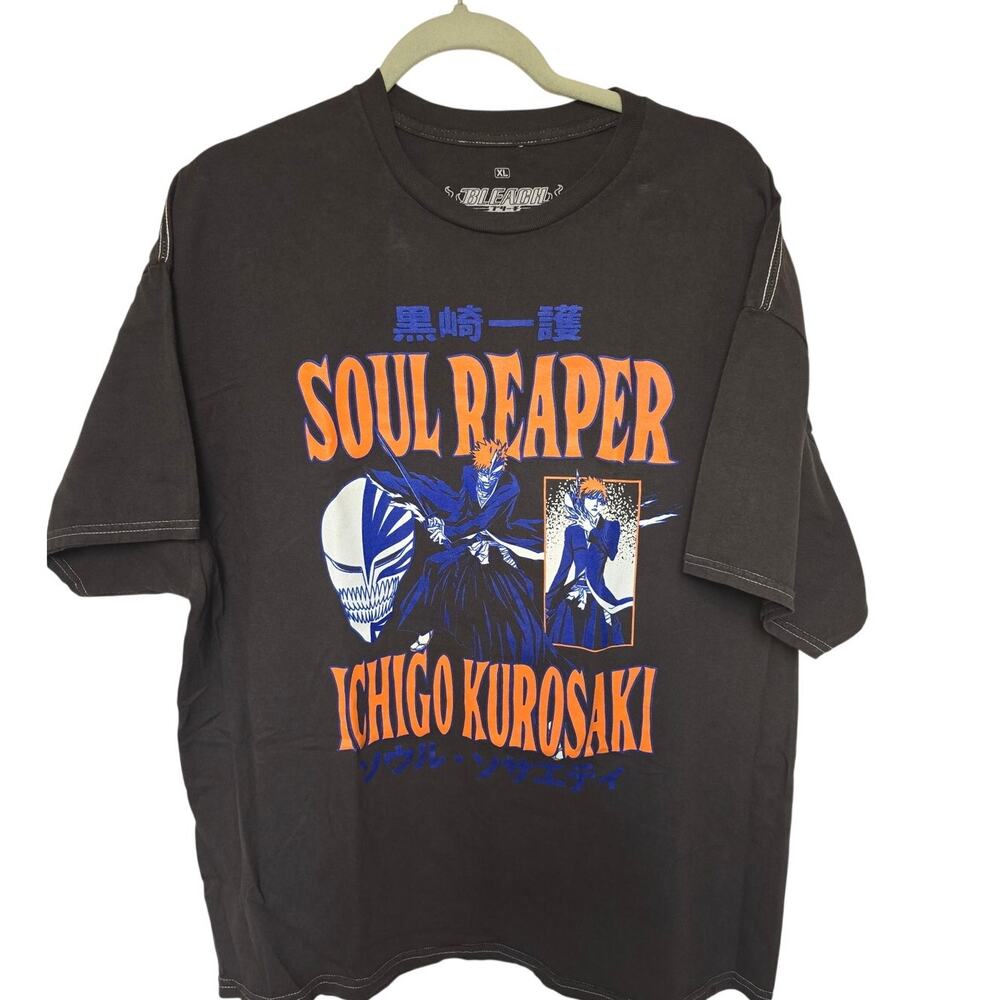 Bleach Soul Reaper Ichigo Kurosaki Mens XL Anime Shirt Ripple Junction NWOT NEW